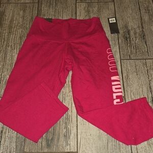Old Navy Bright Pink Women's Active Leggings with Side Logo